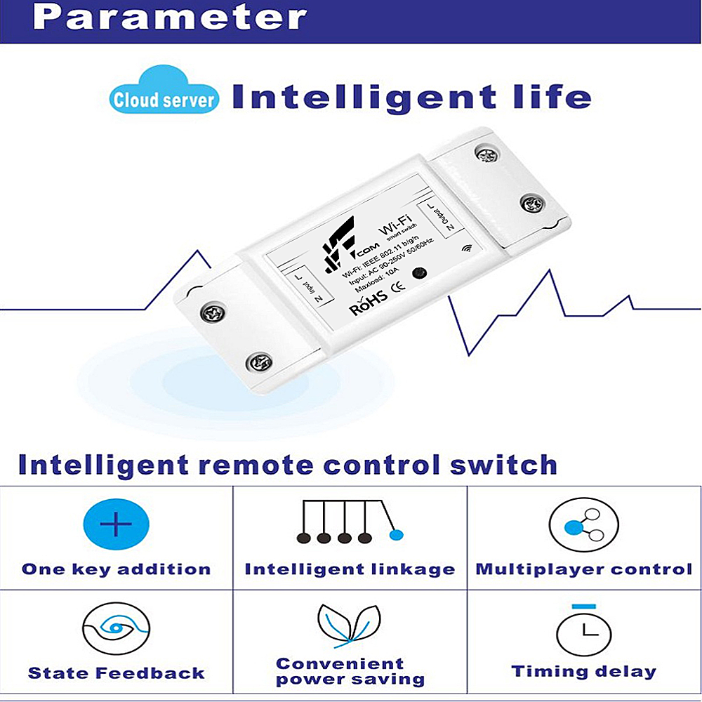 Jwcom Smart Interruptor Wifi SA-01 Automação Residencial Alexa/Google
