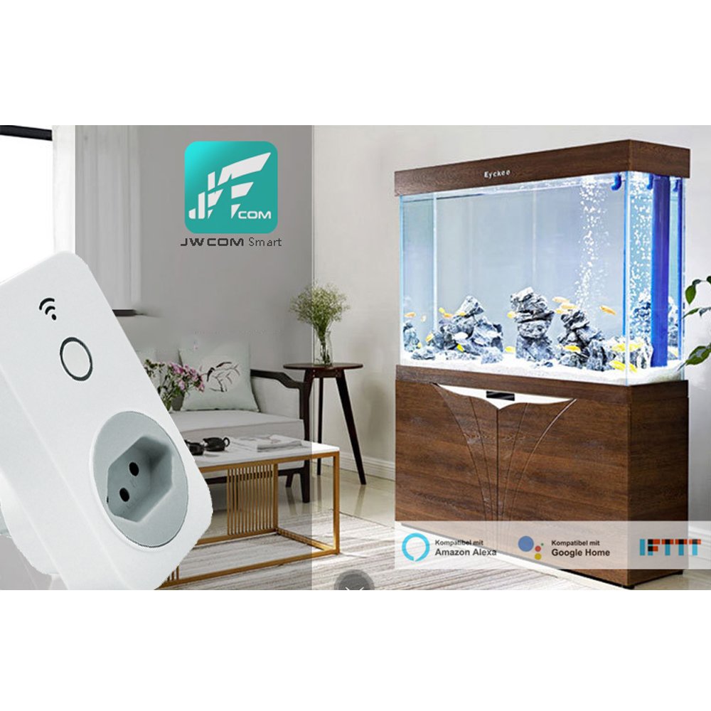 Tomada Inteligente Wifi Jwcom Smart SA-B2 Alexa e Google Home
