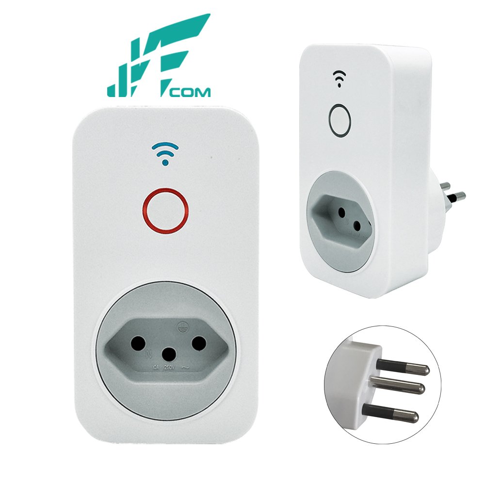 Tomada Inteligente Wifi Jwcom Smart SA-B2 Alexa e Google Home