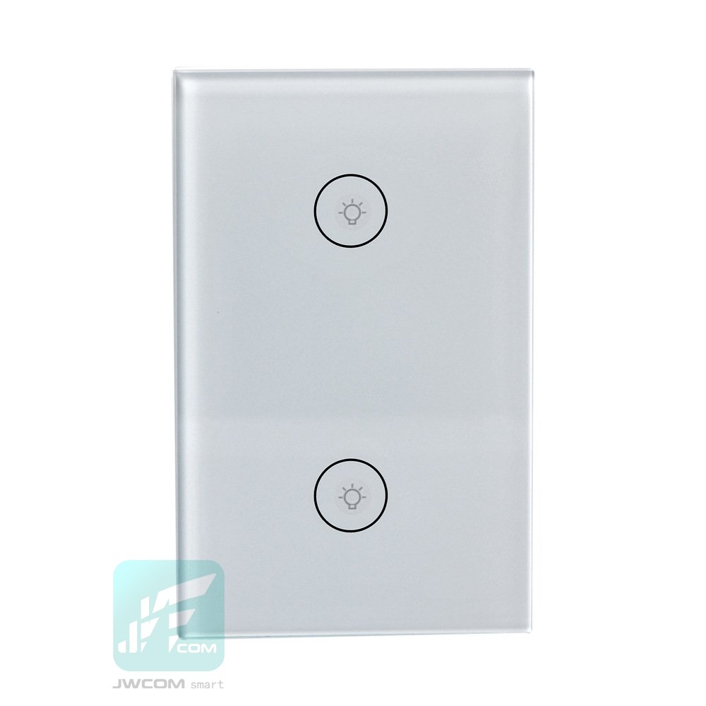 Interruptor Inteligente ZigBee 2 Botão-touch Parede SA-ZG168B