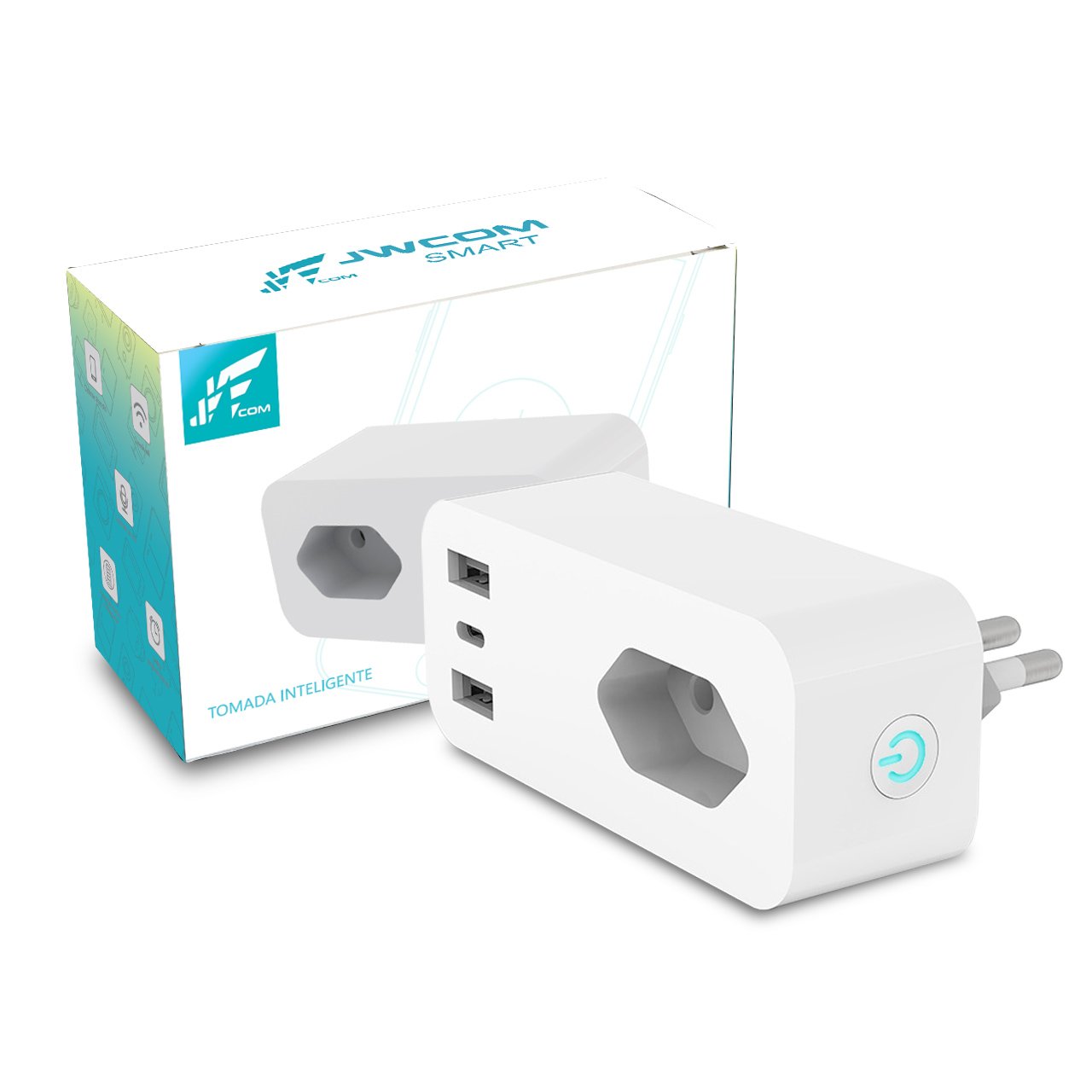 Tomada Inteligente Wifi Jwcom Smart SA-C318-G16 Alexa e Google Home