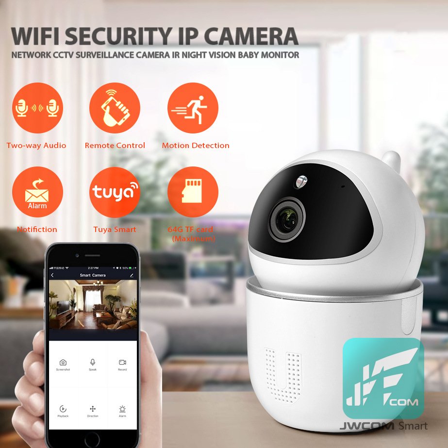 Jwcom Smart Câmera Ip 1080p Hd Wifi Wireless Visão Noturna SA-CAM11