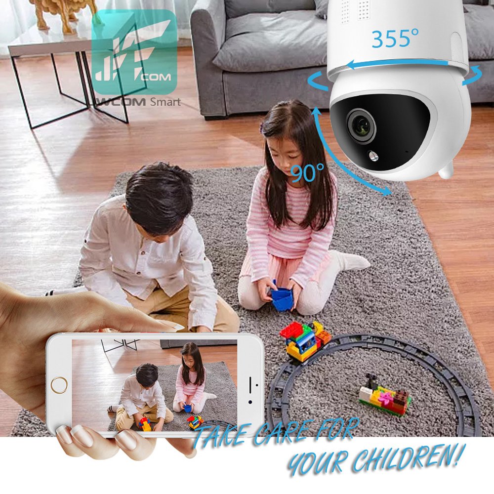 Jwcom Smart Câmera Ip 1080p Hd Wifi Wireless Visão Noturna SA-CAM11