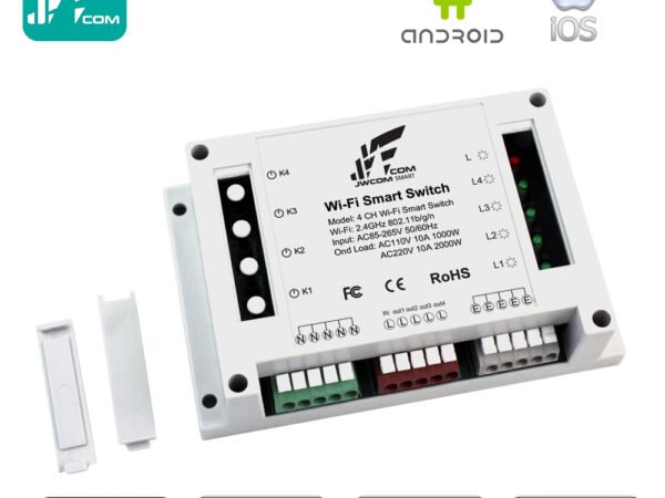 Jwcom Smart Interruptor Wifi SA-4CH Automação Residencial Alexa/Google