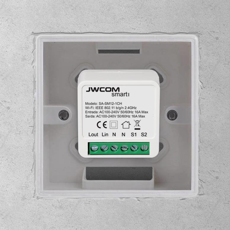 Jwcom Smart Interruptor Wifi Mini Diy SA-SM12 1CH Alexa/Google Home