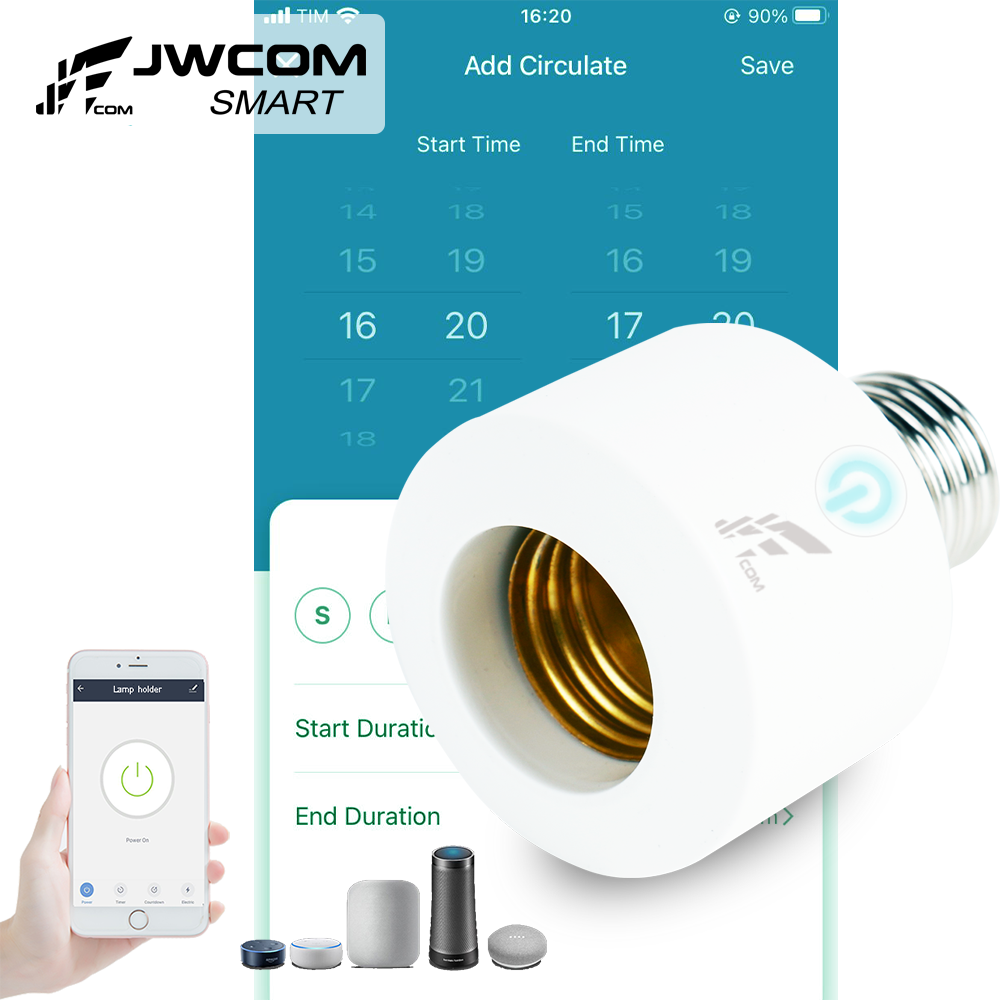 Soquete Inteligente Wifi Lampada E27 SA-LC28 Alexa/Google Home