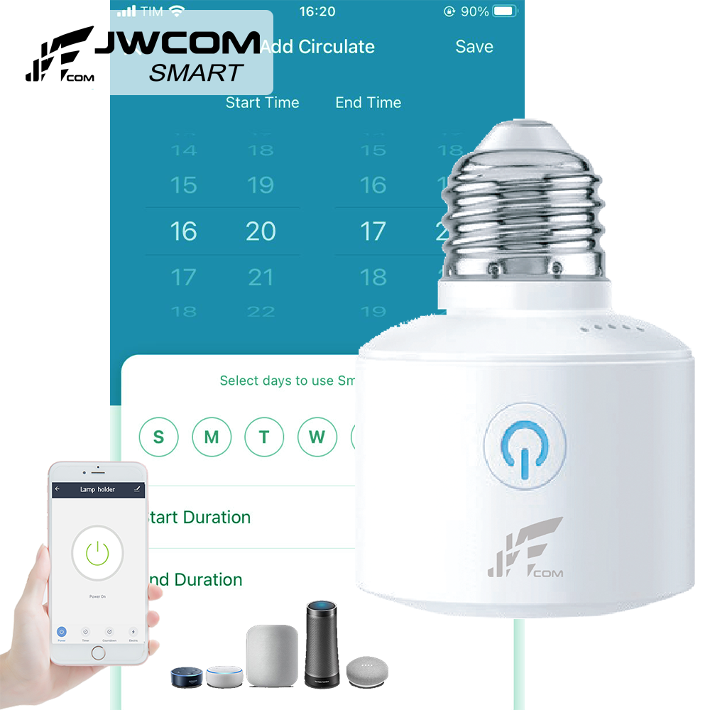 Soquete Inteligente Wifi Lampada E27 SA-LC28 Alexa/Google Home