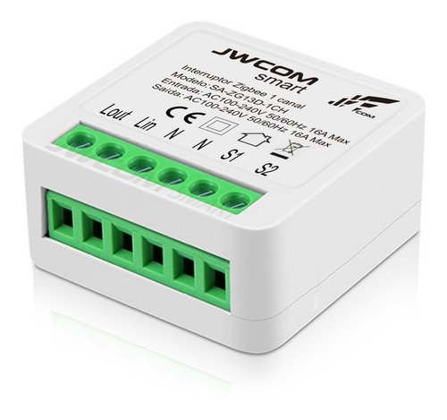 Mini Zigbee Inteligente Jwcom Smart SA-ZG13-1CH (Alexa Google Siri)