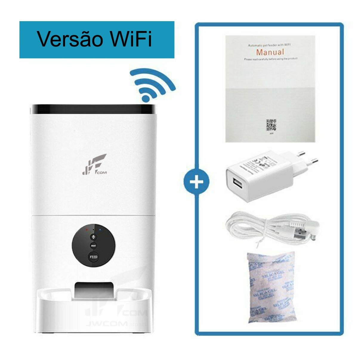 Alimentador Automático para Animais de Estimação JWCOM SMART JW4L-W