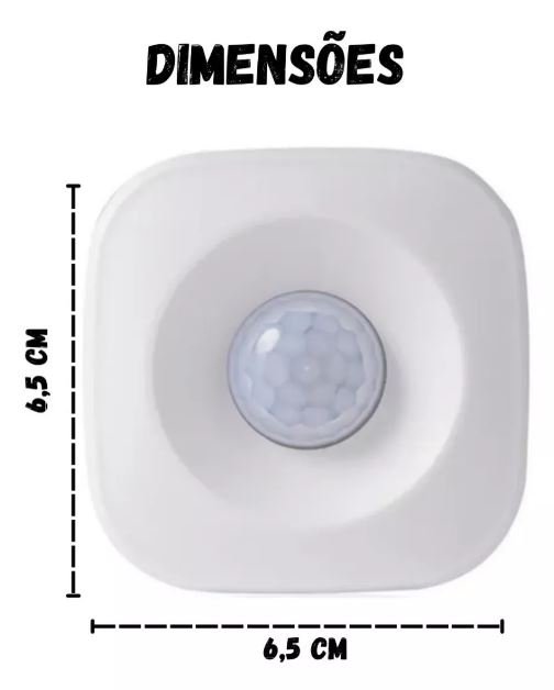 Sensor De Presença Inteligente Smart Wifi Tuya Alarme Alexa SA-SP040