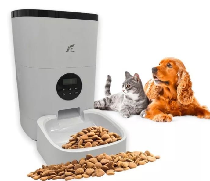 Alimentador Automático Cães Gatos Pets Comedouro Programável JW4L-K