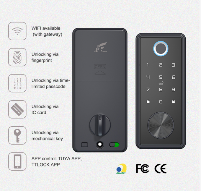 Fechadura Inteligente Biométrica Wifi Digital Touch Smart SA-FD04