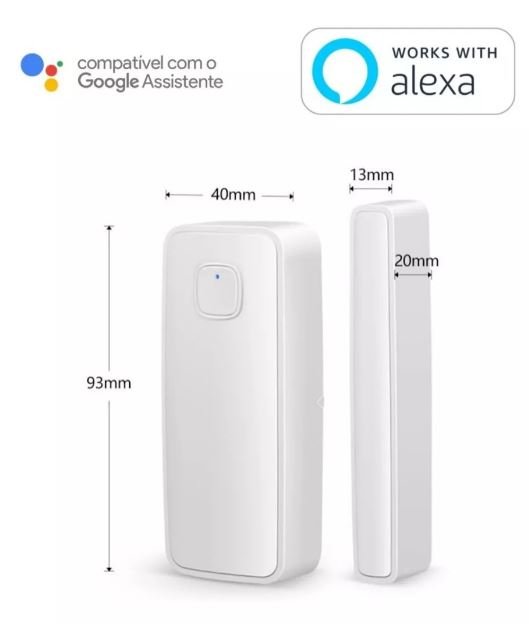 Sensor De Abertura Inteligente De Porta Janela Wifi Smart SA-SP011