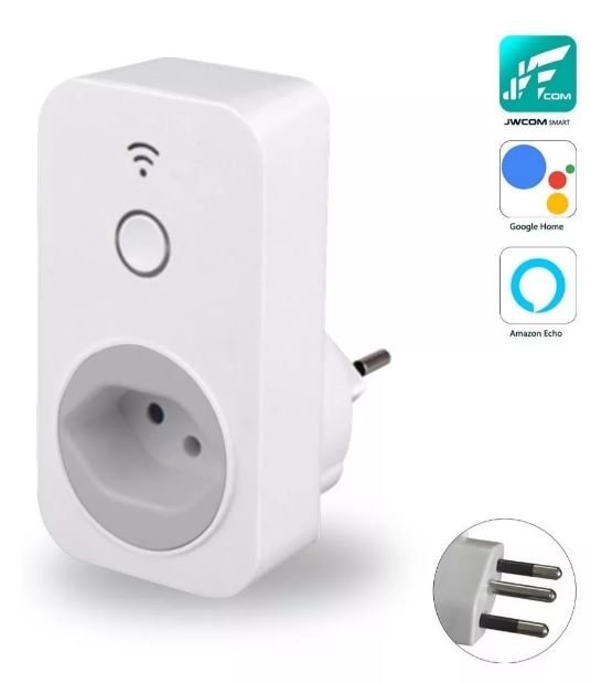 Tomada Inteligente Wifi Smart Alexa Google Home Siri SA-A6