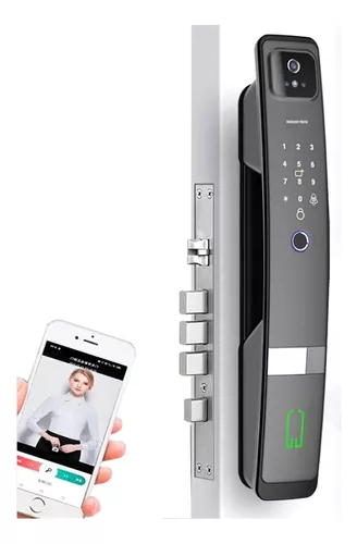 Fechadura Digital Inteligente Biométrica Senha Wi-fi Cartão SA-FDH20