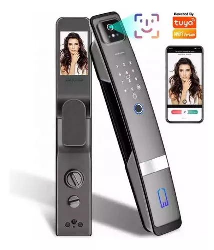 Fechadura Digital Inteligente Biométrica Senha Wi-fi Cartão SA-FDH20