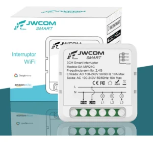 Mini Módulo Relé Interruptor 3ch 10a/canais