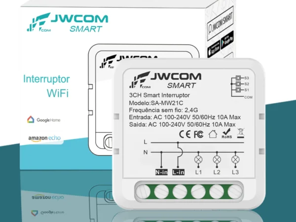 Mini Módulo Relé Interruptor 3ch 10a/canais