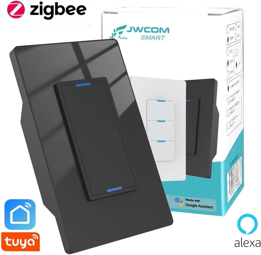 Interruptor Inteligente 2 Botões Físicos Zigbee Exige Neutro Preto 127/220v 2 Botão - SA-ZB279B-PT - Imagem 4