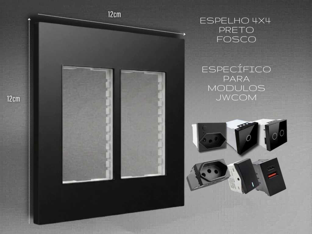 Espelho E Suporte Modular Jwcom Smart 4x4