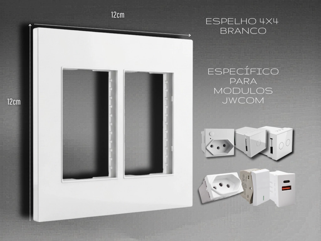 Espelho E Suporte Modular Jwcom Smart 4x4
