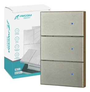 Interruptor Inteligente Tecla Física 3 Botões Zigbee Jwcom