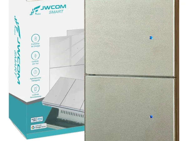 Interruptor Inteligente Tecla Física 2 Botões Zigbee Jwcom