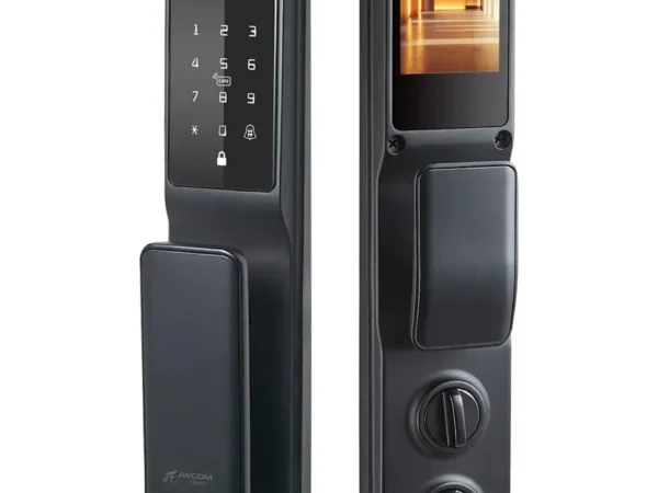 Fechadura Digital Jwcom Smart Wifi Biometria Facial H80 Preta