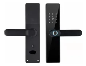 Fechadura Inteligente Biométrica Smart Digital Eletrônica Preta