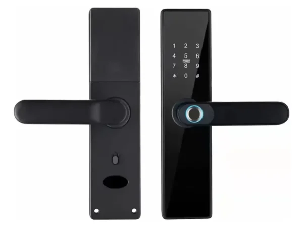 Fechadura Inteligente Biométrica Smart Digital Eletrônica Preta