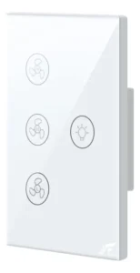 Interruptor Touch Wifi Sem Neutro 1 Botão Alexa E Google