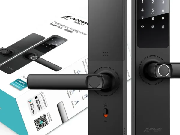 Fechadura Digital Inteligente Wifi Com Biometria Jwcom Smart