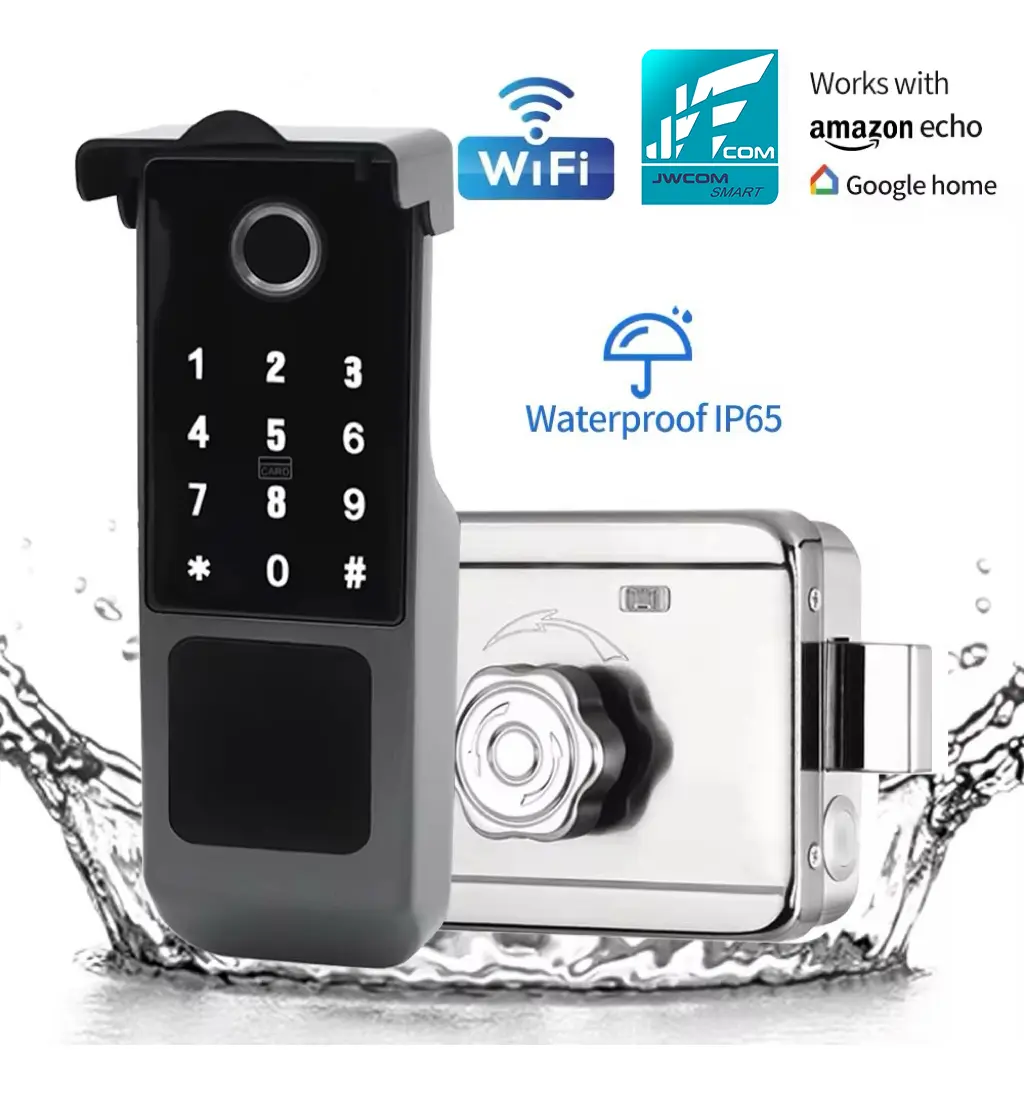Fechadura Inteligente Jwcom Ip65 Sem Maçaneta - Imagem 2