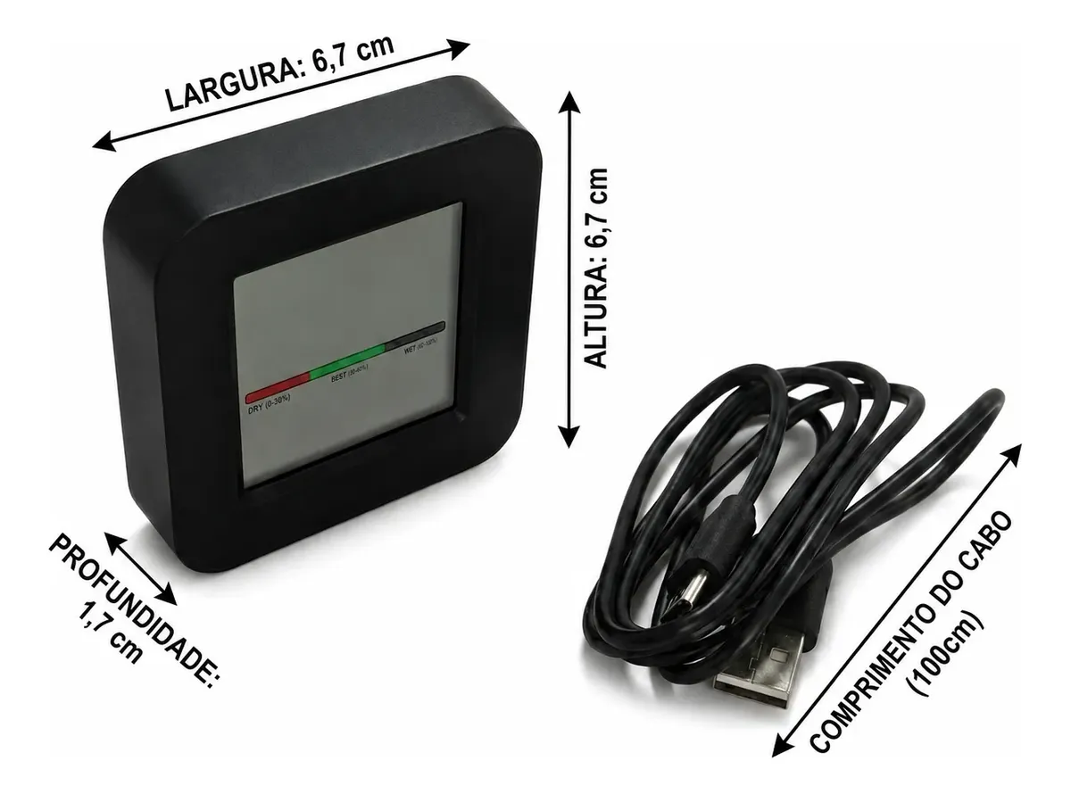 Sensor Temperatura Umidade Controle Ir Inteligente Wifi Tuya - Imagem 2