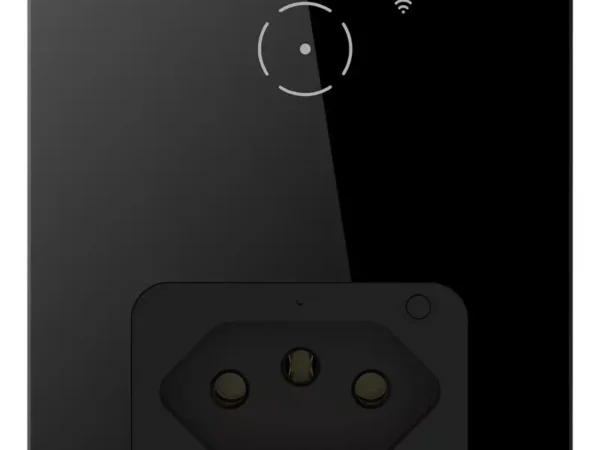Interruptor Wifi Inteligente Jwcom 1 Botão Touch Alexa Google Preto