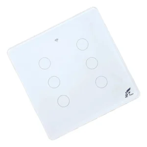 Interruptor Inteligente 4×4 6 Botões Jwcom Smart Touch Wi-fi 2.4ghz Compatível Alexa