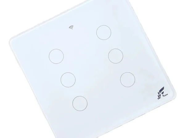 Interruptor Inteligente 4x4 6 Botões Jwcom Smart Touch Wi-fi 2.4ghz Compatível Alexa