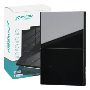 Interruptor Inteligente Tecla Física 2 Botões Zigbee Jwcom – SA-ZB217B-PT