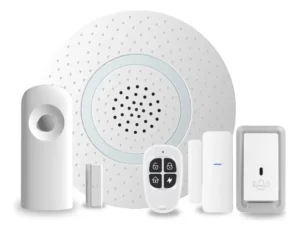 Kit Alarme Residencial Inteligente Sistema Smart Wifi Alexa Branco