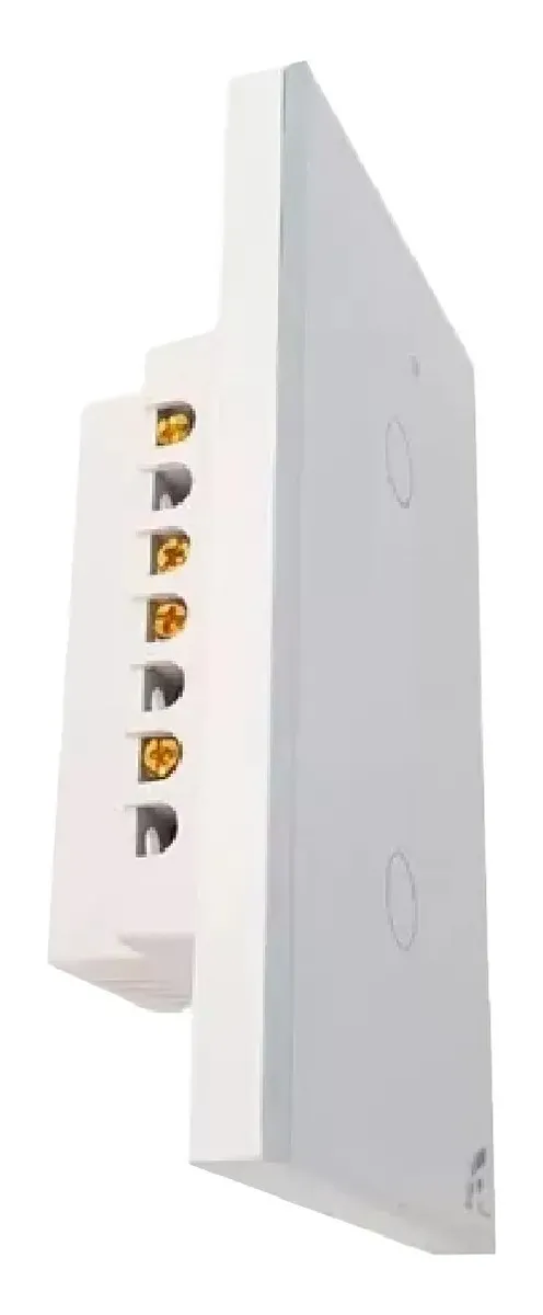 Interruptor Inteligente Wifi 2 Botões Smart Touch Tuya Alexa Cor Branco - Imagem 2