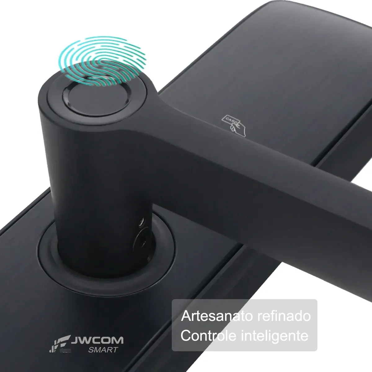 Fechadura Digital Inteligente Wifi Biometria Jwcomsmart V517 - Imagem 5