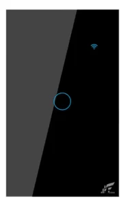 Interruptor Inteligente Wifi 1 Botão Smart Touch Tuya Alexa Preto