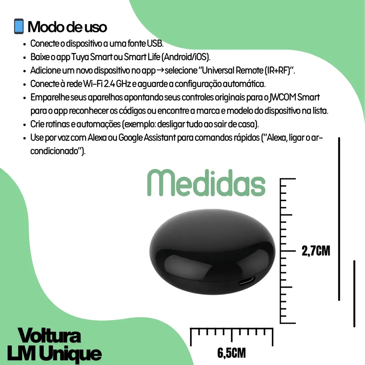 Controle Remoto Inteligente Universal Wifi Ir Rf Smart - Imagem 4