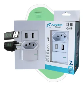 Tomada Usb Interruptor 1 Tecla 10a Carregador Tomada Parede
