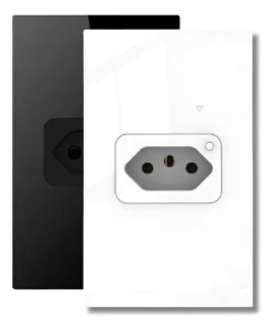 Tomada 20a Wifi Inteligente Embutir C/ Medidor Consumo Alexa Branco