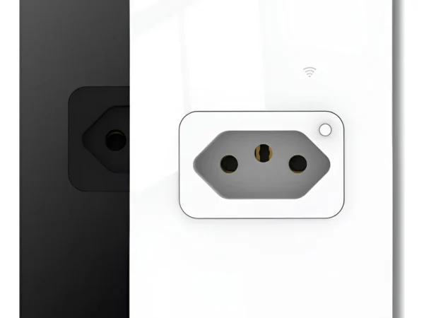 Tomada 20a Wifi Inteligente Embutir C/ Medidor Consumo Alexa Branco