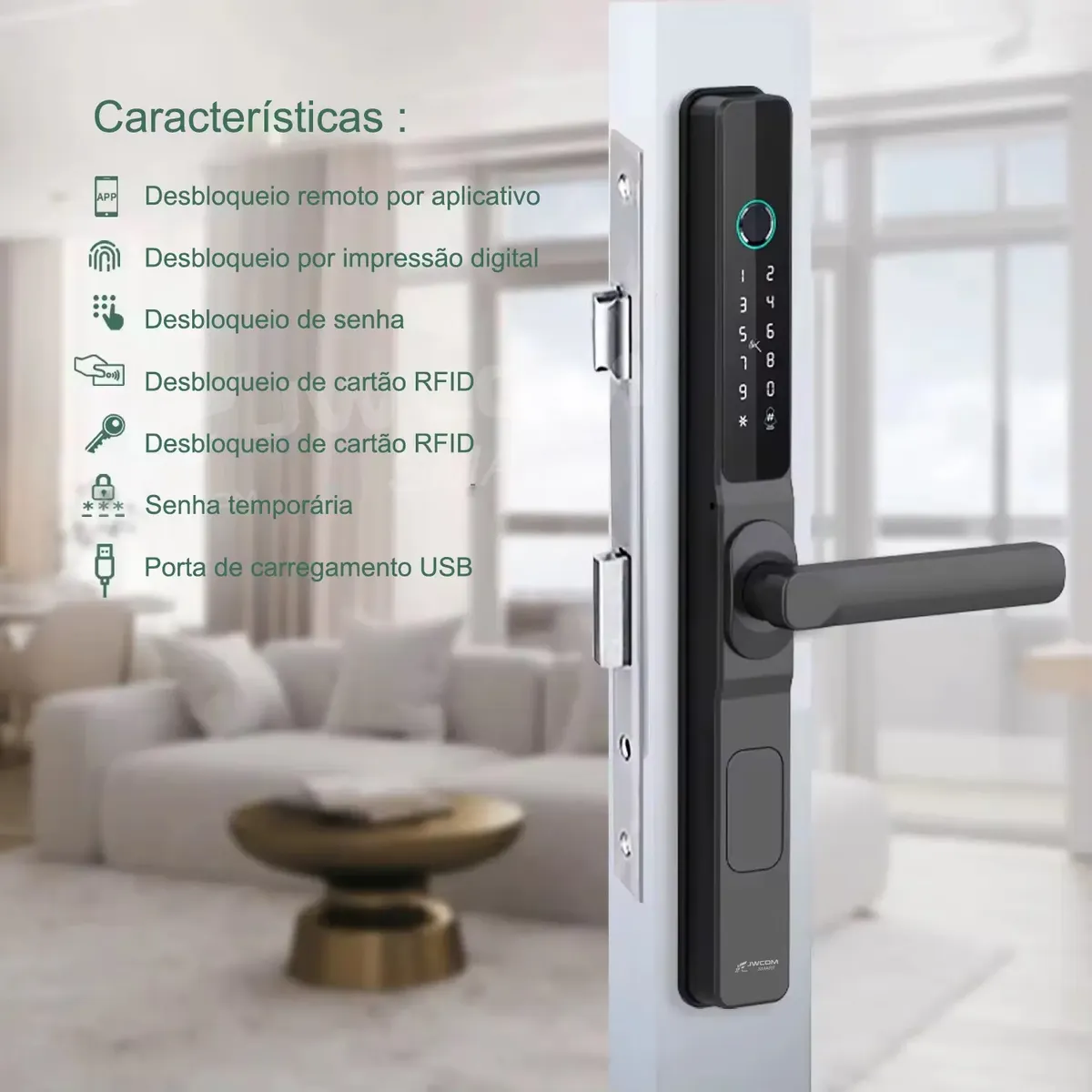 Fechadura Inteligente À Prova D'água Ip65 Fd11 - Imagem 6