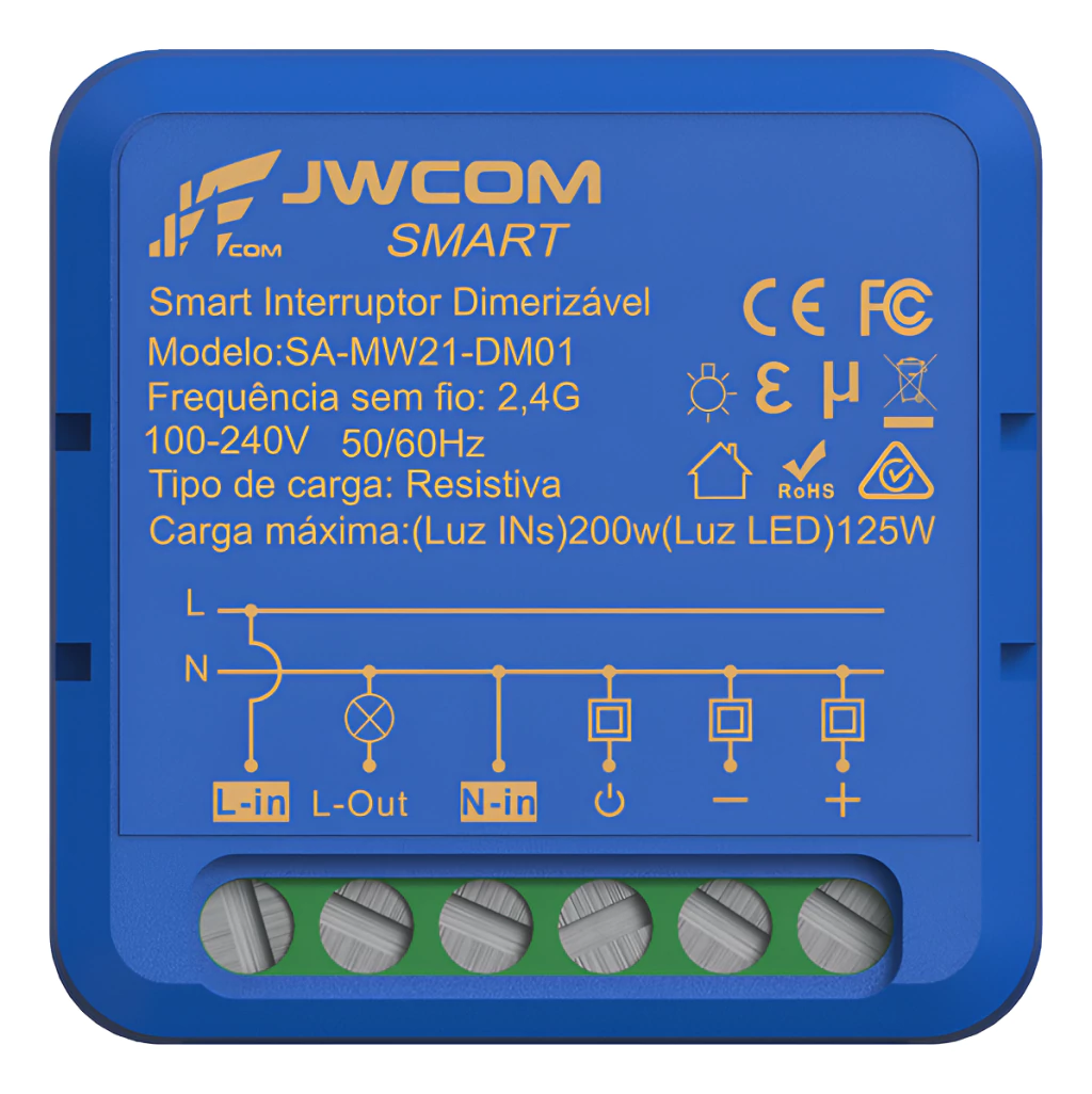 Mini Módulo Relé Interruptor Dimerizável Wifi