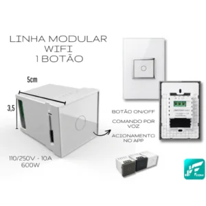 MODULO INTERRUPTOR INTELIGENTE WIFI 1 Canal MD-M6AS JWCOM SMART