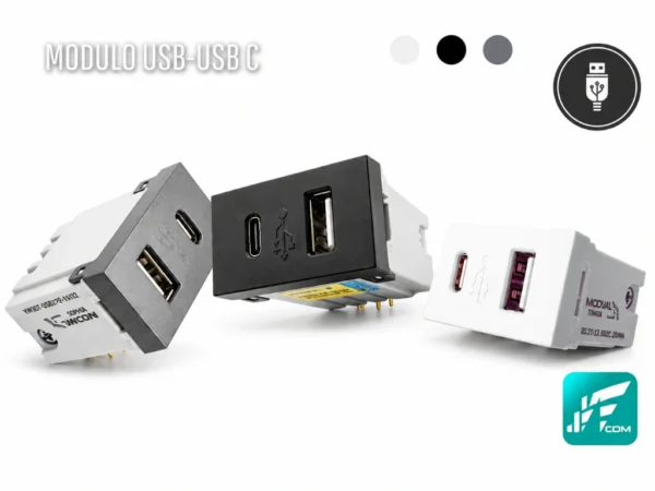 Modulo Carregador Usb + USB-C Md-P5 Jwcom Smart